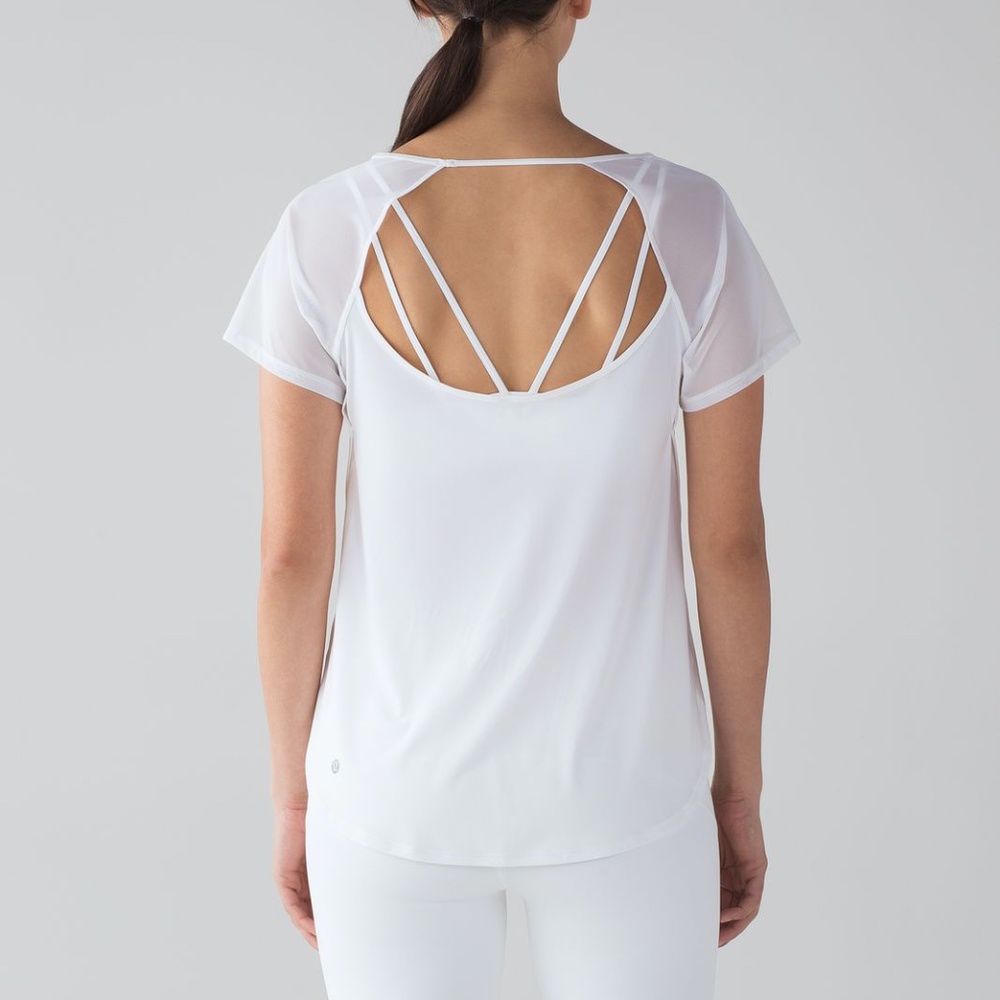 Lululemon Anew Short Sleeve Tee White - Size 4